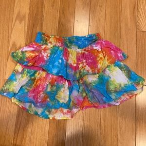 Tie Dye Ruffle Skirt